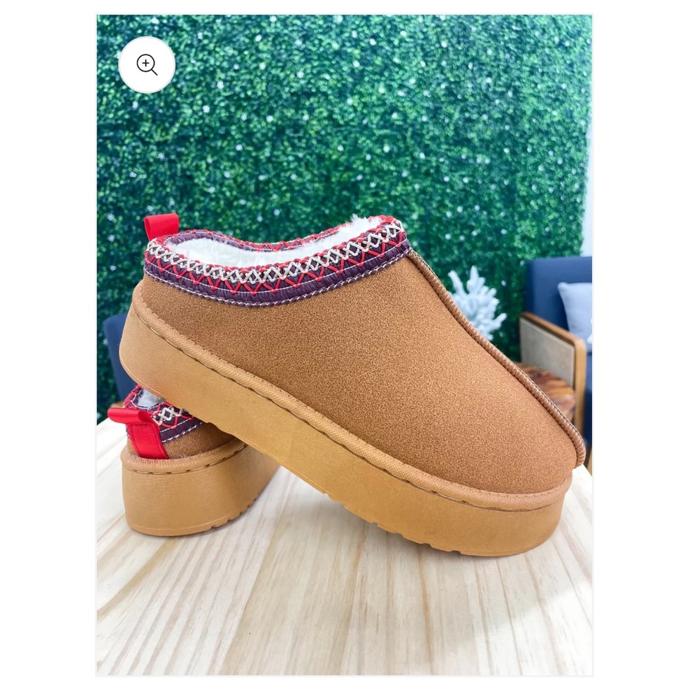 Suede slip ons